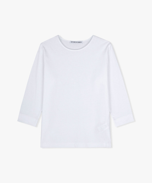 38COMEONCOMMON(38カモンコモン)の「Cotton 3/4 Sleeve T-Shirts (White)(Tシャツ/カットソー・レディース・その他・FREE)」の1枚目の写真