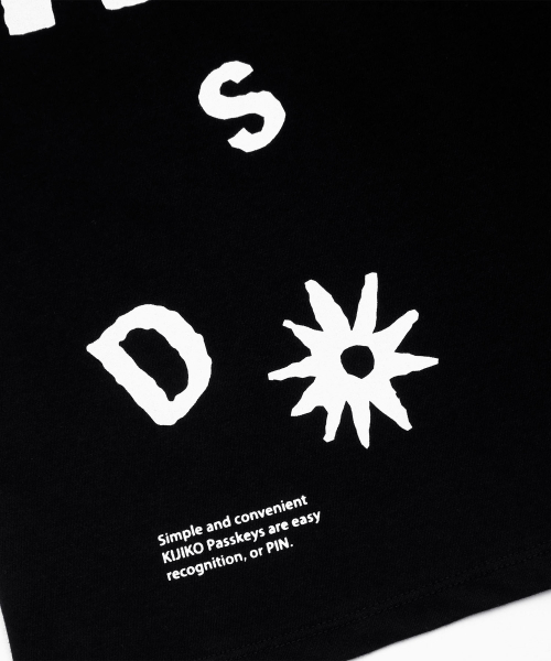KIJIKO(キジコ)の「ke404. Typo Semi Crop Tee Black(Tシャツ/カットソー・レディース・ブラック・FREE)」の7枚目の写真