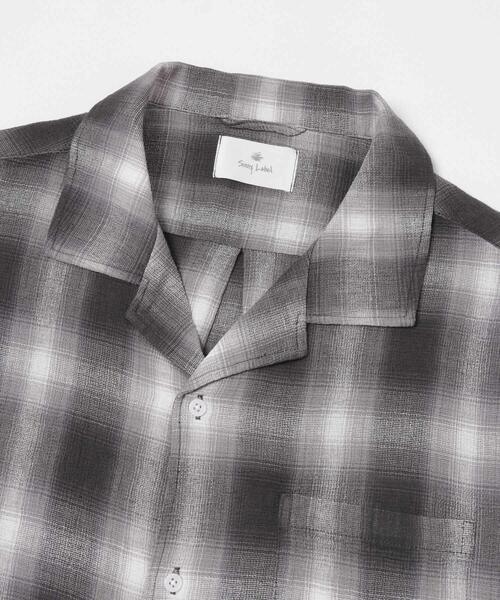 URBAN RESEARCH Sonny Label（アーバンリサーチサニーレーベル）の「オーバーダイチェックショートスリーブシャツ（シャツ/ブラウス・メンズ・グレー系その他/ブルー系その他/グリーン系その他・LARGE/MEDIUM）」の8枚目の写真