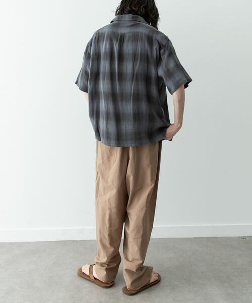 URBAN RESEARCH Sonny Label（アーバンリサーチサニーレーベル）の「オーバーダイチェックショートスリーブシャツ（シャツ/ブラウス・メンズ・グレー系その他/ブルー系その他/グリーン系その他・LARGE/MEDIUM）」の11枚目の写真