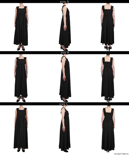 coca(coca)(コカ)の「クレープシャーリングワンピース(ワンピース・レディース・ブラウン/ブラック・L/M/S)」の14枚目の写真