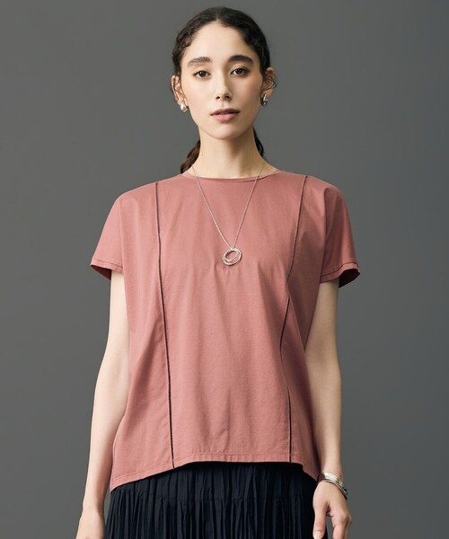 自由区(ジユウク)の「オフボディ プルオーバー(Tシャツ/カットソー・レディース・ブラック系5/ネイビー系/ブラック系/ベージュ系/ワイン系/ピンク系・40/38)」の6枚目の写真