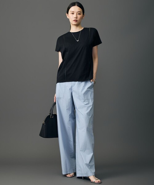 自由区(ジユウク)の「オフボディ プルオーバー(Tシャツ/カットソー・レディース・ブラック系5/ネイビー系/ブラック系/ベージュ系/ワイン系/ピンク系・40/38)」の10枚目の写真
