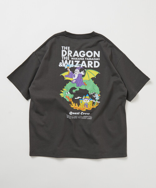 FREAK'S STORE(フリークスストア)の「限定展開 Wakana Yamazaki×FREAK'S STORE THE DRAGON & WIZARD バックプリント クルーネック Tシャツ(Tシャツ/カットソー・メンズ・ホワイト/スミクロ・SMALL/LARGE/MEDIUM)」の11枚目の写真