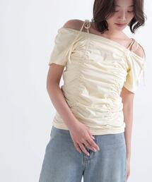 NATURAL BEAUTY BASIC | ショルダーリボンドロストカットソー(Tシャツ/カットソー)