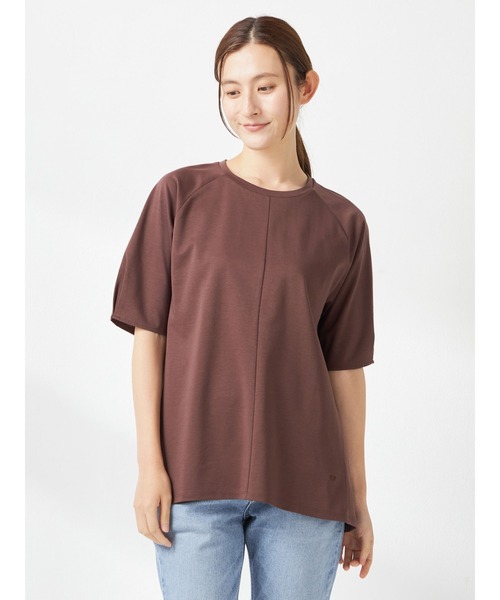 McGREGOR(マックレガー)の「【接触冷感】切り替えロングTシャツ(Tシャツ/カットソー・レディース・ブルー/サンドグレー/ダークブラウン・L/M)」の2枚目の写真
