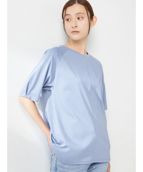 McGREGOR(マックレガー)の「【接触冷感】切り替えロングTシャツ(Tシャツ/カットソー・レディース・ブルー/サンドグレー/ダークブラウン・L/M)」の4枚目の写真