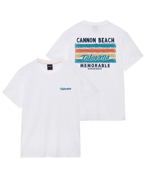 OKSTAR(オクスター)の「キヤノンビーチバンパルティ(Tシャツ/カットソー・レディース・グレー/ホワイト/クリーム/ライトグレー/ライトベージュ・SMALL/LARGE/MEDIUM/X-LARGE/2XL/3XL/4XL)」の1枚目の写真