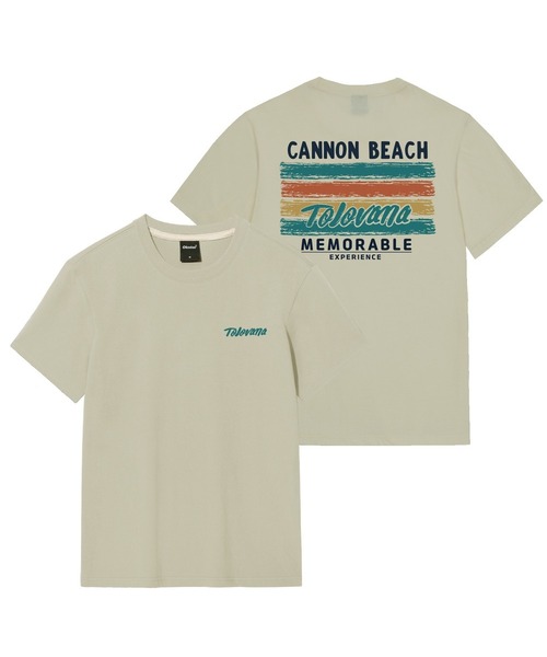 OKSTAR(オクスター)の「キヤノンビーチバンパルティ(Tシャツ/カットソー・レディース・グレー/ホワイト/クリーム/ライトグレー/ライトベージュ・SMALL/LARGE/MEDIUM/X-LARGE/2XL/3XL/4XL)」の5枚目の写真