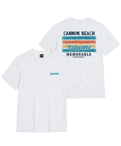 OKSTAR(オクスター)の「キヤノンビーチバンパルティ(Tシャツ/カットソー・レディース・グレー/ホワイト/クリーム/ライトグレー/ライトベージュ・SMALL/LARGE/MEDIUM/X-LARGE/2XL/3XL/4XL)」の9枚目の写真