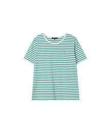 装飾ストライプ半袖Tシャツ AS2CT465