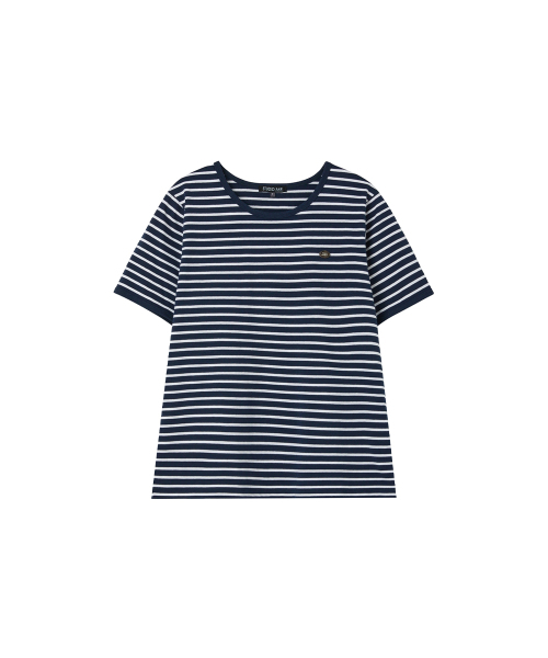 LAP（ラップ）の「装飾ストライプ半袖Tシャツ AS2CT465（Tシャツ/カットソー・レディース・ブルー/グリーン/ネイビー・FREE）」の5枚目の写真