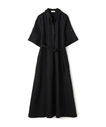 TOMORROWLAND ワンピース 半袖 フレア ブラック　Aライン　上品 TOMORROWLAND｜トゥモローランドのワンピース/ドレス（半袖）通販