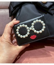 a-jolie(アジョリー)の「【a-jolie/アジョリー】パールサングラス三つ折りレザーミニウォレット(財布)」