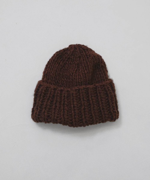 TODAYFUL(トゥデイフル)の「TODAYFUL Lowgauge Hand Beanie ローゲージニットビーニー/12621022(ニットキャップ/ビーニー・レディース・ライトグリーン/チョコ/サンドベージュ・ONE SIZE)」の2枚目の写真