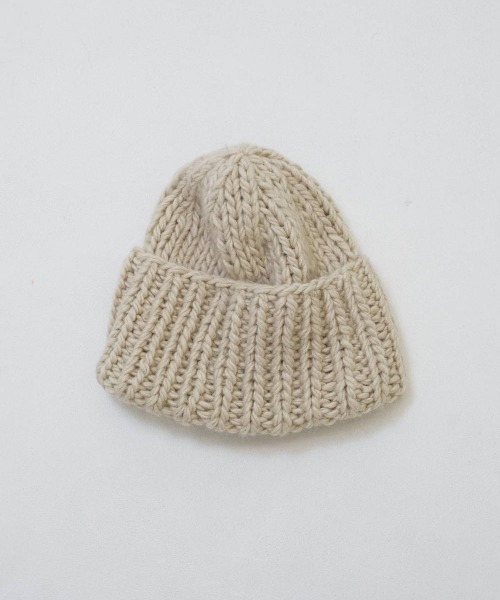 TODAYFUL(トゥデイフル)の「TODAYFUL Lowgauge Hand Beanie ローゲージニットビーニー/12621022(ニットキャップ/ビーニー・レディース・ライトグリーン/チョコ/サンドベージュ・ONE SIZE)」の3枚目の写真