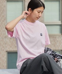 オリジナルチームロゴ胸ワッペンTシャツ 半袖 クルーネック ハイグレードコットン 5.6oz 丸胴 シンプル ミドル丈 クロップド丈 短丈 メンズ レディース ユニセックス 秋 秋服 2026年秋冬