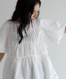 LOWRYS FARM | アシメティアードチュニックＳＳ　1049042(シャツ/ブラウス)