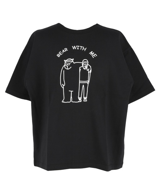 coca(coca)(コカ)の「ベアイラストプリント半袖Tシャツ(Tシャツ/カットソー・メンズ・ホワイト/ブラック・XL/M/L)」の12枚目の写真