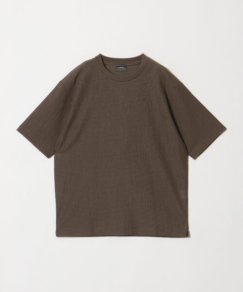 green label relaxing(グリーンレーベルリラクシング)の「サッカー クルーネック 半袖 Tシャツ(Tシャツ/カットソー・メンズ・ネイビー/ライトグレー/ダークブラウン・XL/M/S/L)」の18枚目の写真