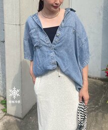 シャツ/ブラウス デニムシャツチュニック デニム デニム デニム デニム