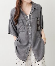 シャツ/ブラウス デニムシャツチュニック デニム デニム デニム デニム