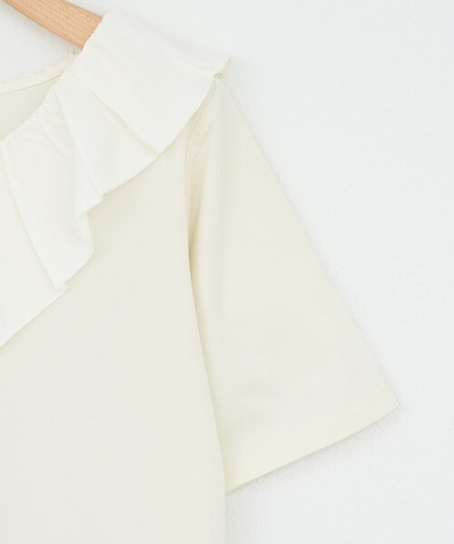 DISCOAT（ディスコート）の「【Noka】異素材フリルプルオーバー（シャツ/ブラウス・レディース・モカ/アイボリー/ネイビー・FREE）」の20枚目の写真