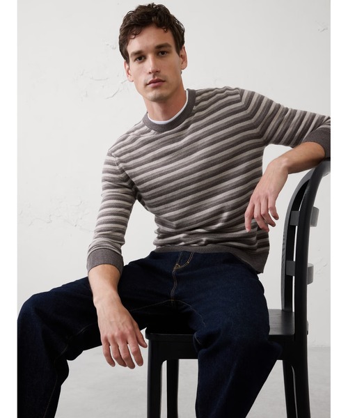 BANANA REPUBLIC FACTORY STOREメリノウール クルーネックセーター
