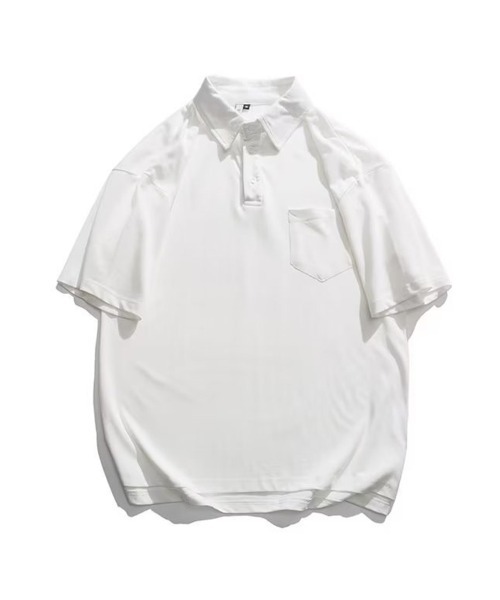 KELVIN(ケルヴァン)の「Relax Polo Tee リラックスポロTシャツ(Tシャツ/カットソー・メンズ・ベージュ/ホワイト/ブラック/グリーン・FREE)」の12枚目の写真