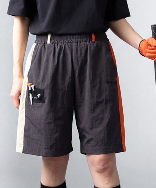 antiqua(アンティカ)の「【STCH】配色 ショートパンツ(その他パンツ・レディース・グレー/ネイビー・LXL/ML)」の1枚目の写真