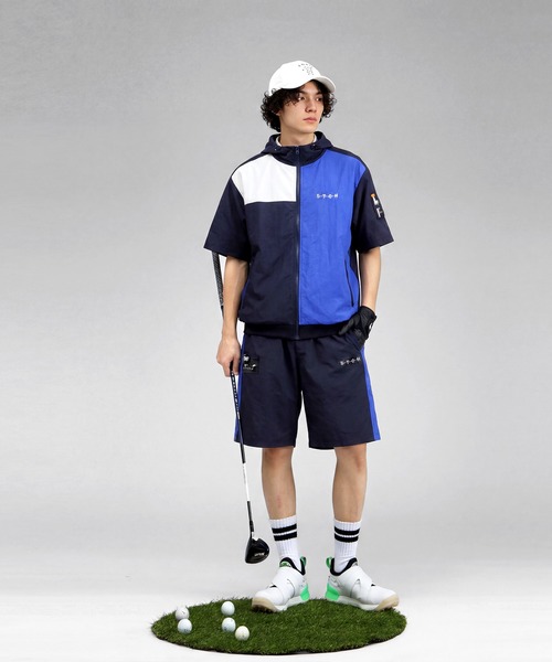antiqua(アンティカ)の「【STCH】配色 ショートパンツ(その他パンツ・レディース・グレー/ネイビー・LXL/ML)」の11枚目の写真