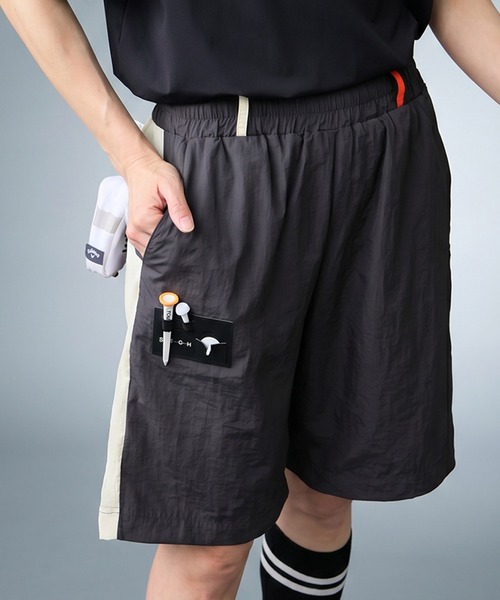 antiqua(アンティカ)の「【STCH】配色 ショートパンツ(その他パンツ・レディース・グレー/ネイビー・LXL/ML)」の6枚目の写真