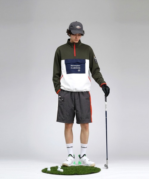 antiqua(アンティカ)の「【STCH】配色 ショートパンツ(その他パンツ・レディース・グレー/ネイビー・LXL/ML)」の7枚目の写真
