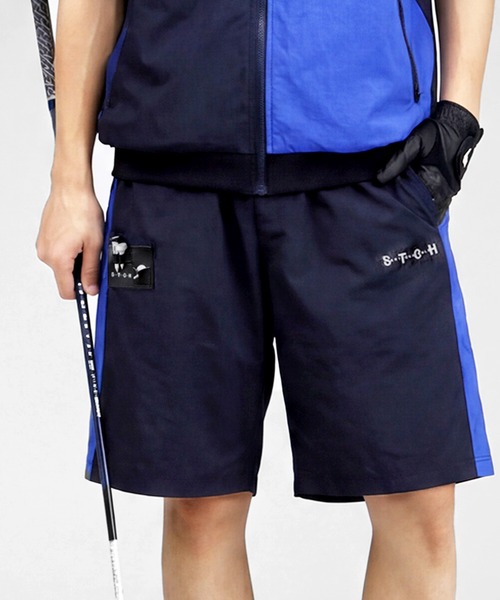 antiqua(アンティカ)の「【STCH】配色 ショートパンツ(その他パンツ・レディース・グレー/ネイビー・LXL/ML)」の4枚目の写真
