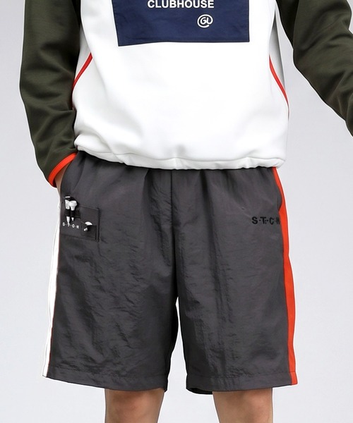 antiqua(アンティカ)の「【STCH】配色 ショートパンツ(その他パンツ・レディース・グレー/ネイビー・LXL/ML)」の3枚目の写真