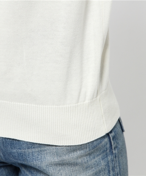 RODEO CROWNS WIDE BOWL（ロデオクラウンズワイドボウル）の「CA デニム パッチ ニット（ニット/セーター・レディース・ブルー/トップグレー/オフホワイト・MEDIUM/SMALL）」の15枚目の写真