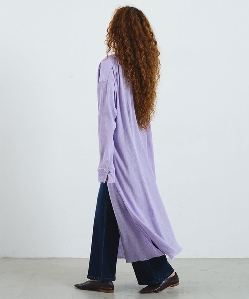 ROSE BUD(ローズバッド)の「CREPE LONG DRESS(ワンピース・レディース・ブラウン/パープル/ホワイト・ONE SIZE)」の8枚目の写真