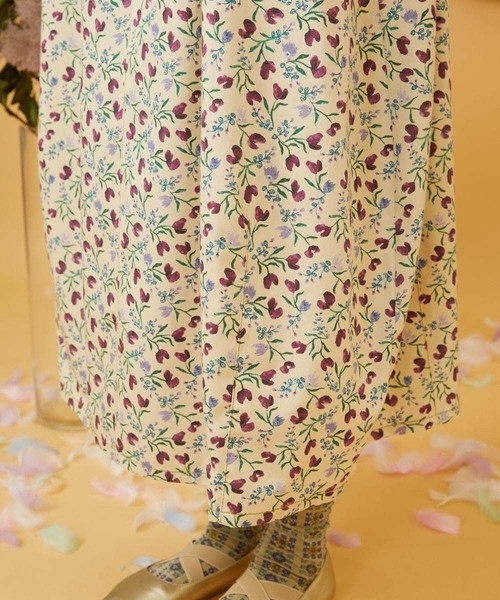 Jocomomola（ホコモモラ）の「【マルチWAY】Aves ツイルプリントサロペットスカート（スカート・レディース・ベージュ・40）」の9枚目の写真