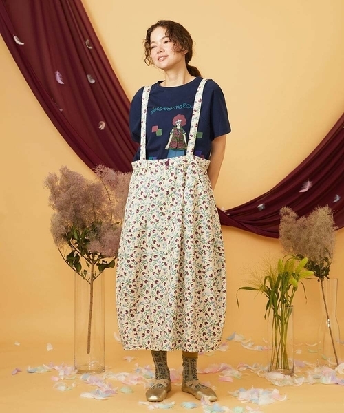 Jocomomola（ホコモモラ）の「【マルチWAY】Aves ツイルプリントサロペットスカート（スカート・レディース・ベージュ・40）」の15枚目の写真