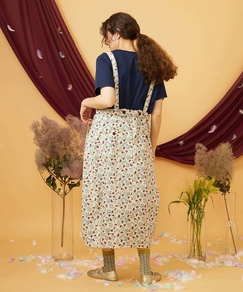Jocomomola（ホコモモラ）の「【マルチWAY】Aves ツイルプリントサロペットスカート（スカート・レディース・ベージュ・40）」の16枚目の写真