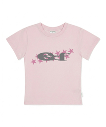 スタ ESCF ロゴ コラージュプリント スリムフィット 半袖Tシャツ ピンク
