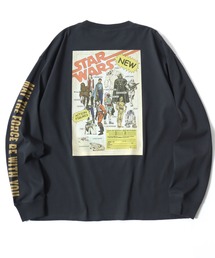 STAR WARS（スターウォーズ）の「2026AW STARWARS/スターウォーズ  ヴィンテージ加工 ピグメント風 袖/フロント/バックプリント 長袖Tシャツ ロンT レディース メンズ（Tシャツ/カットソー）」