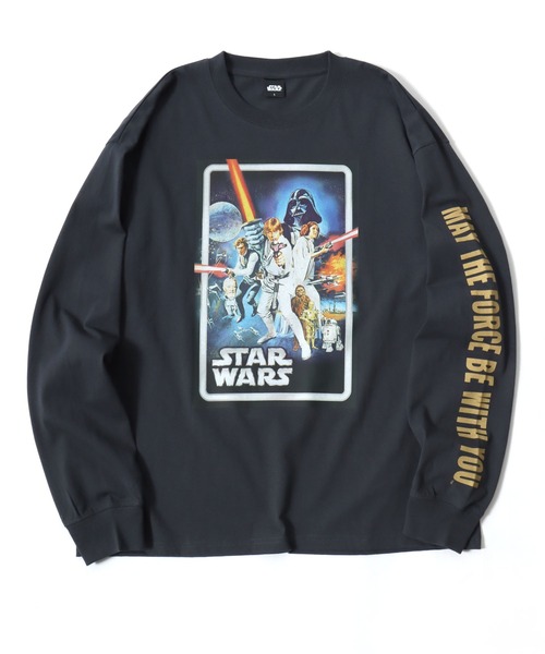 STAR WARS 長袖カットソー ブラック STAR WARS｜スターウォーズのTシャツ/カットソー（長袖）通販 - ZOZOTOWN