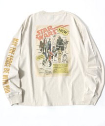 STAR WARS（スターウォーズ）の「2026AW STARWARS/スターウォーズ  ヴィンテージ加工 ピグメント風 袖/フロント/バックプリント 長袖Tシャツ ロンT レディース メンズ（Tシャツ/カットソー）」