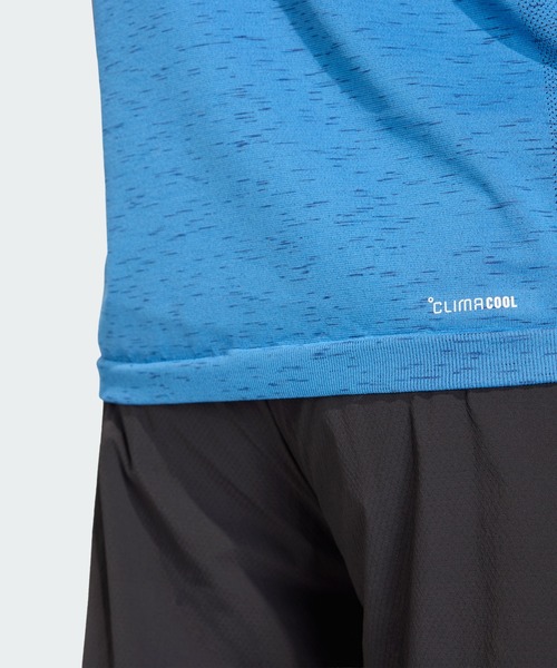 adidas(アディダス)の「ワークアウト エッセンシャルズ シームレス Tシャツ / アディダス adidas(Tシャツ/カットソー・メンズ・ブルー・MEDIUM/X-LARGE/X-SMALL)」の7枚目の写真