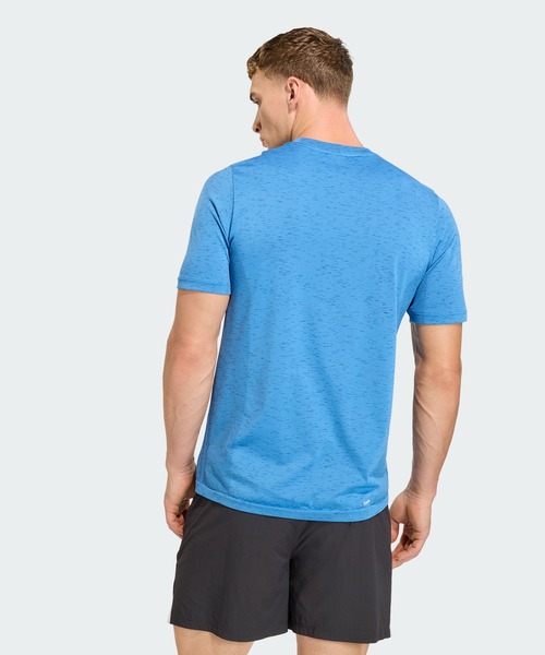 adidas(アディダス)の「ワークアウト エッセンシャルズ シームレス Tシャツ / アディダス adidas(Tシャツ/カットソー・メンズ・ブルー・MEDIUM/X-LARGE/X-SMALL)」の4枚目の写真