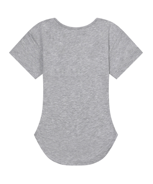 MUCENT(ムセント)の「ミューズカットユネッククロップローリング半袖ティー(5色)(Tシャツ/カットソー・レディース・チャコール/グレー/ホワイト/ベージュ/ブラック・FREE)」の6枚目の写真