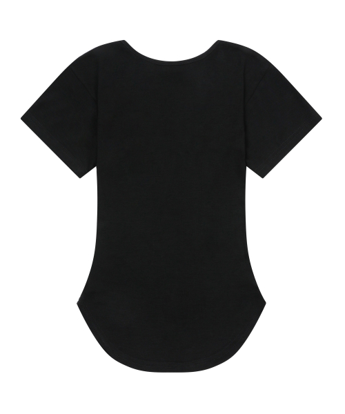 MUCENT(ムセント)の「ミューズカットユネッククロップローリング半袖ティー(5色)(Tシャツ/カットソー・レディース・チャコール/グレー/ホワイト/ベージュ/ブラック・FREE)」の10枚目の写真