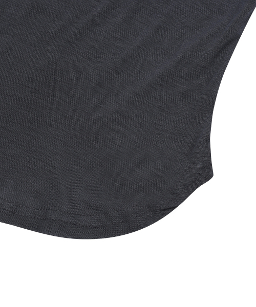 MUCENT(ムセント)の「ミューズカットユネッククロップローリング半袖ティー(5色)(Tシャツ/カットソー・レディース・チャコール/グレー/ホワイト/ベージュ/ブラック・FREE)」の16枚目の写真