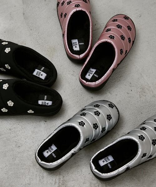 MARY QUANT（マリークワント）の「MARY QUANT × PUBLUX/マリークワント マリークワント モックシューズ/スリッポン[S~Lサイズ展開]　限定展開（スニーカー・レディース・ピンク/シルバー/ブラック・SMALL/LARGE/MEDIUM）」の4枚目の写真